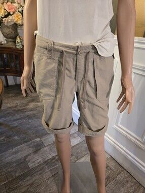 The North Face Beige Cargo Drawstring Shorts